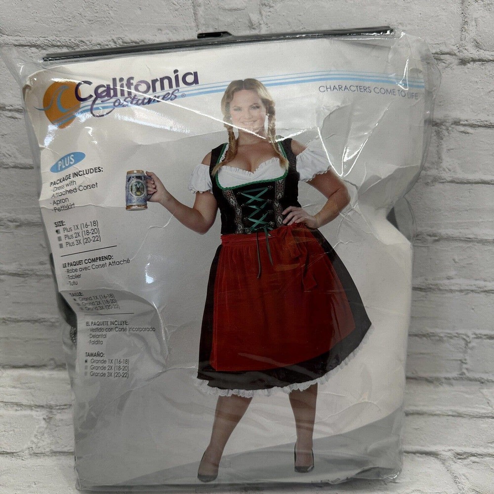 California Costumes Oktoberfest Fraulein Adult Womens Halloween Plus Size 01751